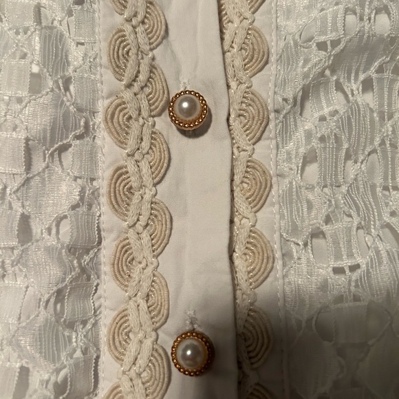 Beulah White with Ivory Embroidery Dress - Picture 4 of 11